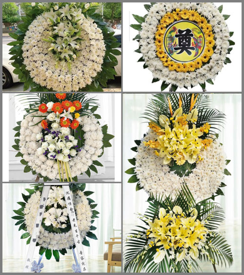 山东青岛平度市明村镇孙家套村花圈速递