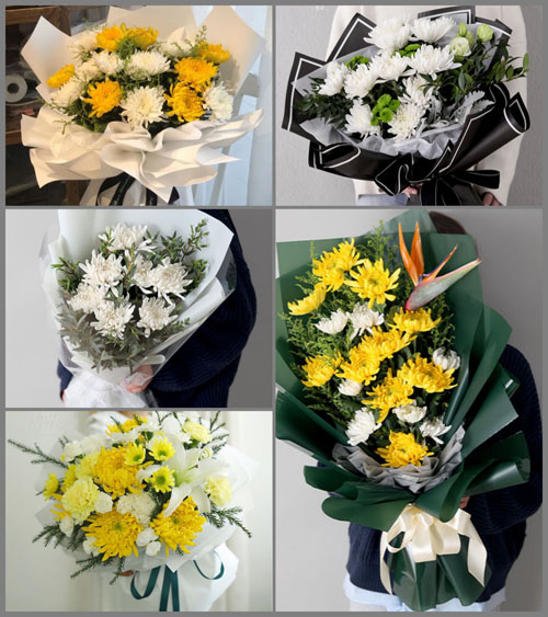 山东青岛平度市明村镇孙家套村白事花束代送